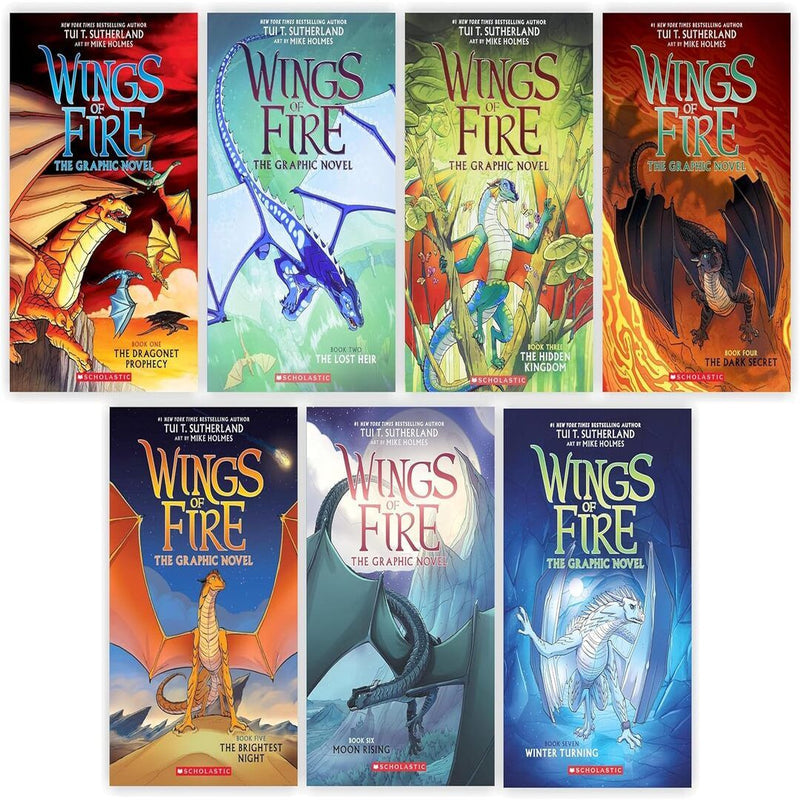Wings of Fire #1-#7:A Graphic Novel Books Collection Set